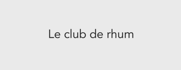 Le club de rhum